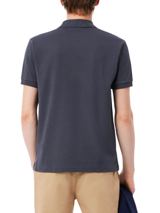 Lacoste polo manica corta 12.12 in piquè grigio scuro