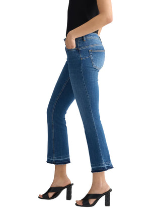 Liu Jo jeans flare crop in denim stretch lavaggio blu UA5022D0236 78857 LIU JO 