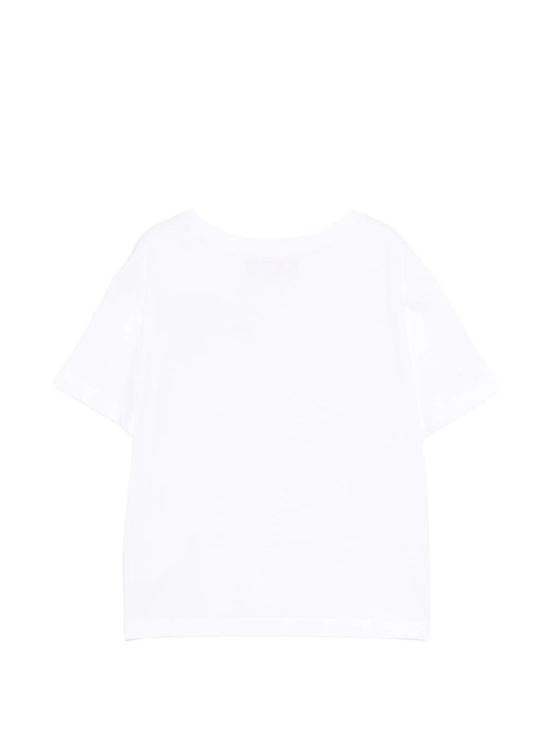 Just Cavalli T-shirt bambina con logo strass bianco