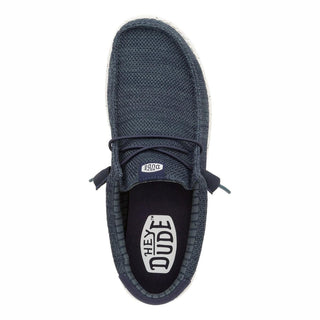 Hey Dude mocassini uomo Wally Stretch Sox blu