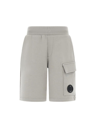 C.P. Company bermuda cargo bambino in felpa grigio