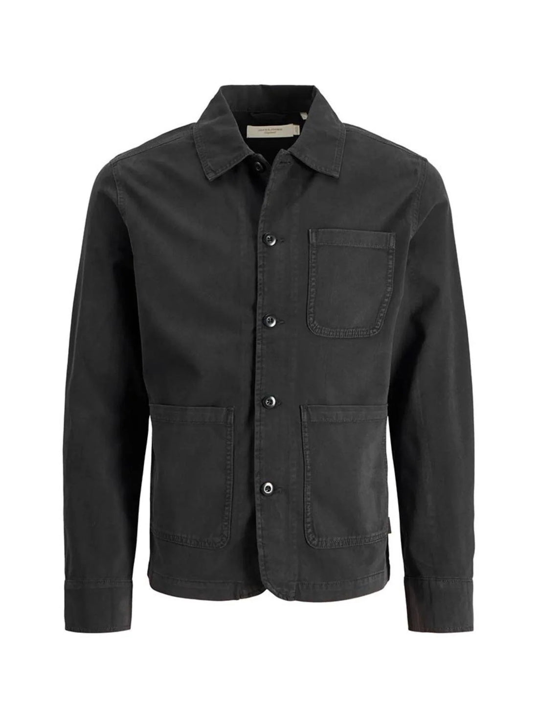 Jack&Jones camicia uomo in cotone nero