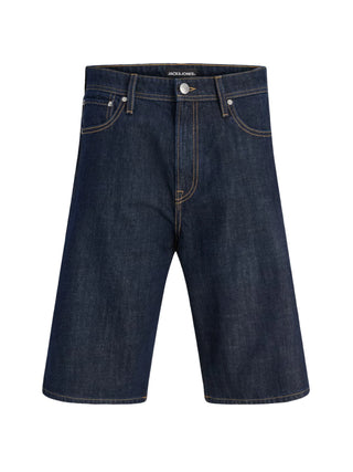 Jack&Jones bermuda uomo in denim baggy lavaggio scuro