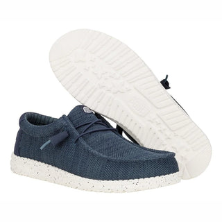 Hey Dude mocassini uomo Wally Stretch Sox blu