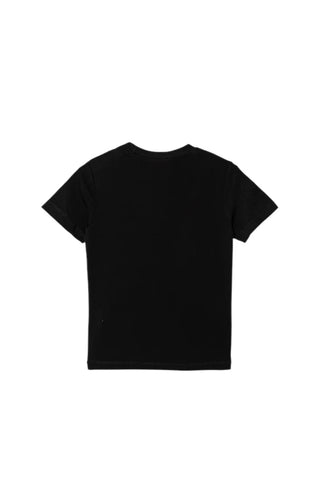 Diesel T-shirt bambino Utrim in cotone stretch nero