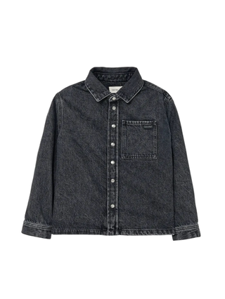 Calvin Klein Jeans giubbino bambino in denim lavaggio nero