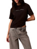Calvin Klein T-shirt donna manica corta donna nero