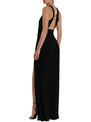 Relish tuta jumpsuit lungo Ponky con spacchi nero