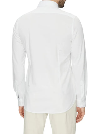 Michael Kors camicia slim fit in tessuto stretch bianco