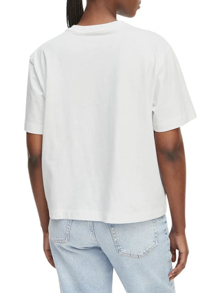 Calvin Klein T-shirt donna manica corta donna bianco