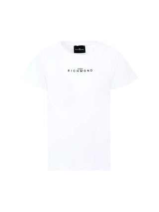 John Richmond T-shirt unisex bambino Zagami con logo bianco