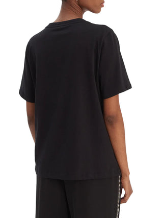 Liu Jo T-shirt manica corta donna con strass nero