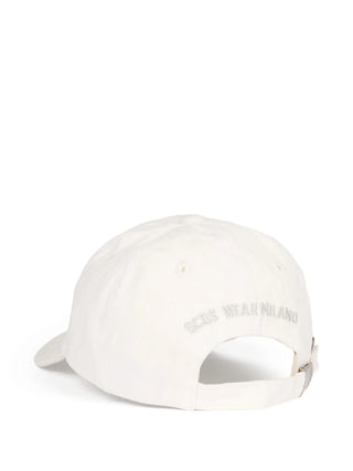 GCDS cappello con visiera unisex bambino con logo bianco