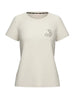 Liu Jo T-shirt manica corta con logo strass panna