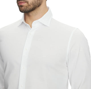 Michael Kors camicia slim fit in tessuto stretch bianco