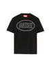 Diesel T-shirt bambino manica corta con logo nero