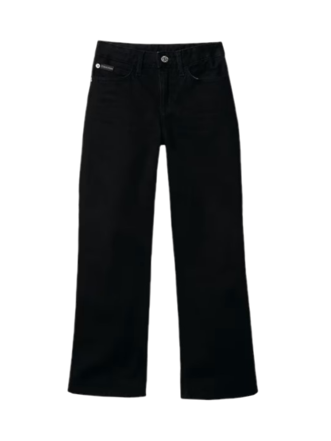 Calvin Klein Jeans jeans bambina gamba larga nero