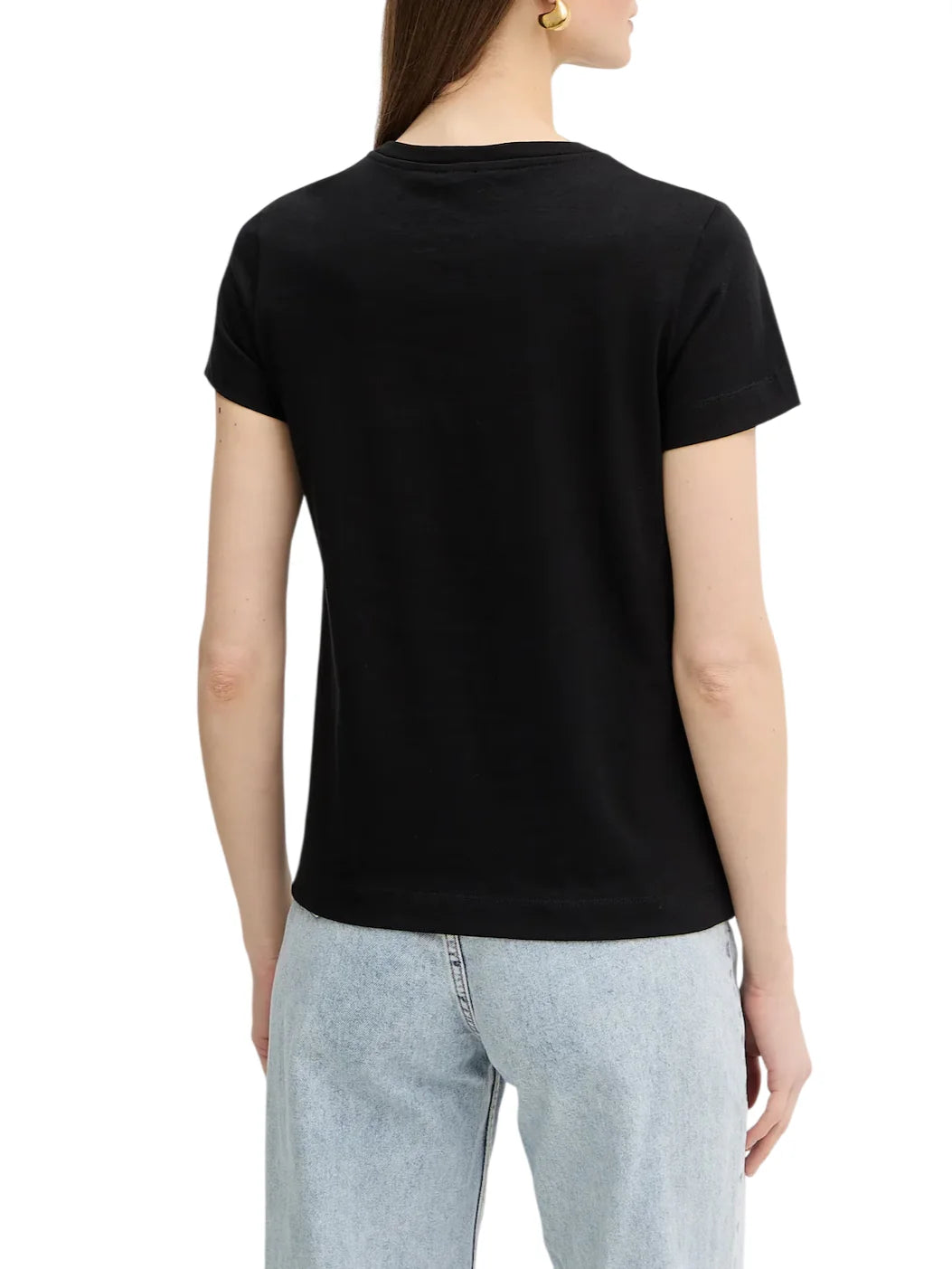 Pinko T-shirt donna Bussolotto manica corta nero