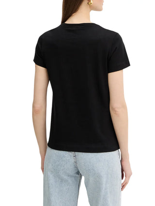 Pinko T-shirt donna Bussolotto manica corta nero
