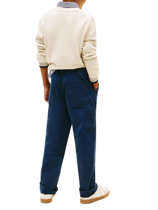 Tommy Hilfiger pantaloni bambino gamba dritta blu