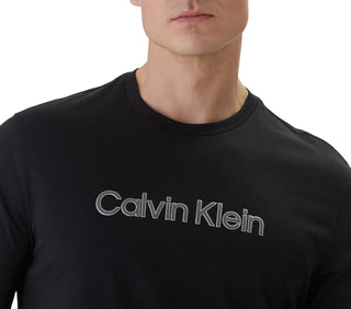Calvin Klein T-shirt manica corta uomo con logo nero