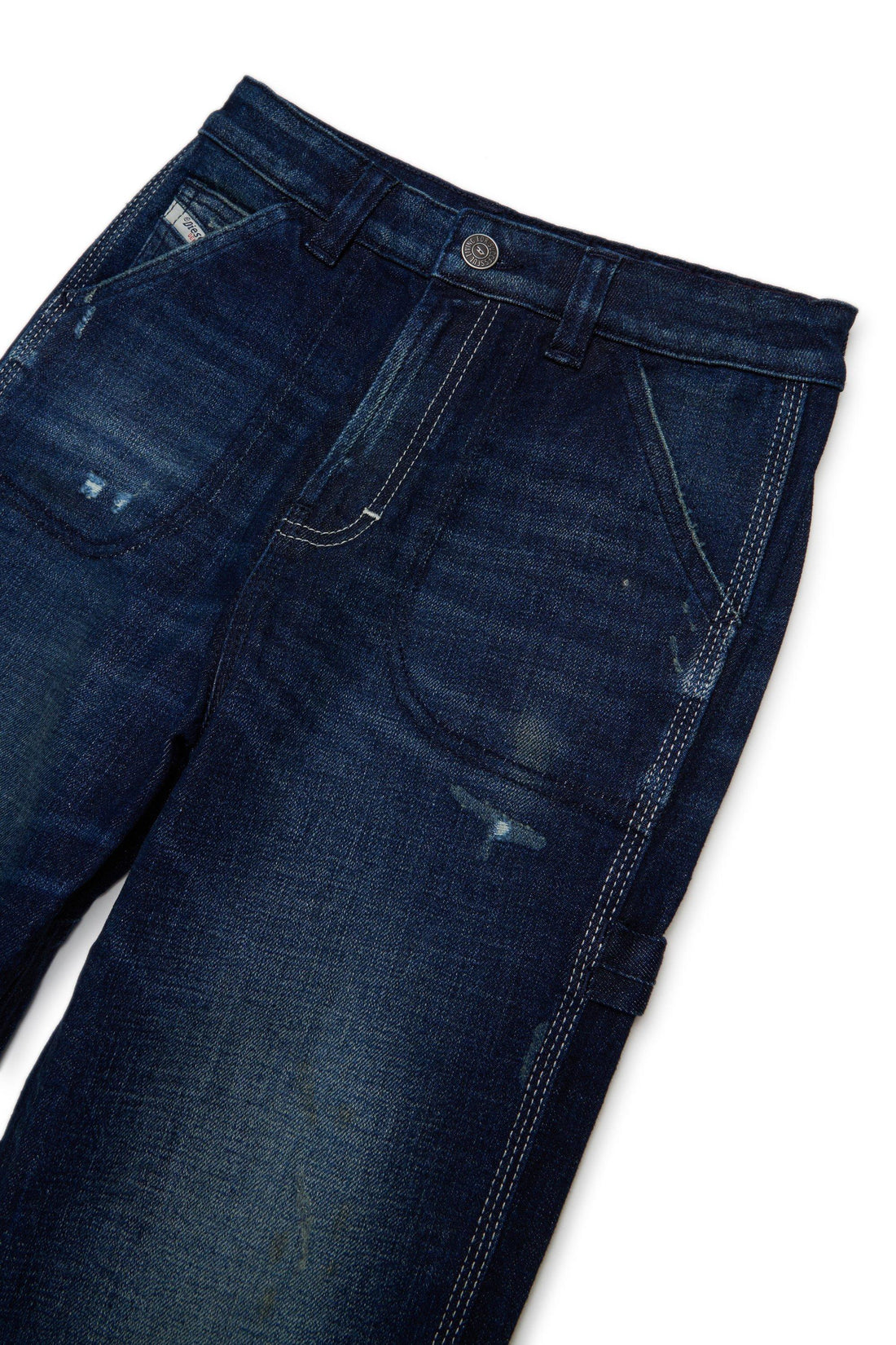 Diesel jeans bambino gamba larga lavaggio blu