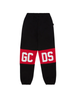 Gcds pantaloni joggers bambino con logo nero