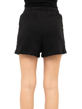 County of Milan shorts donna con logo iconico strass nero