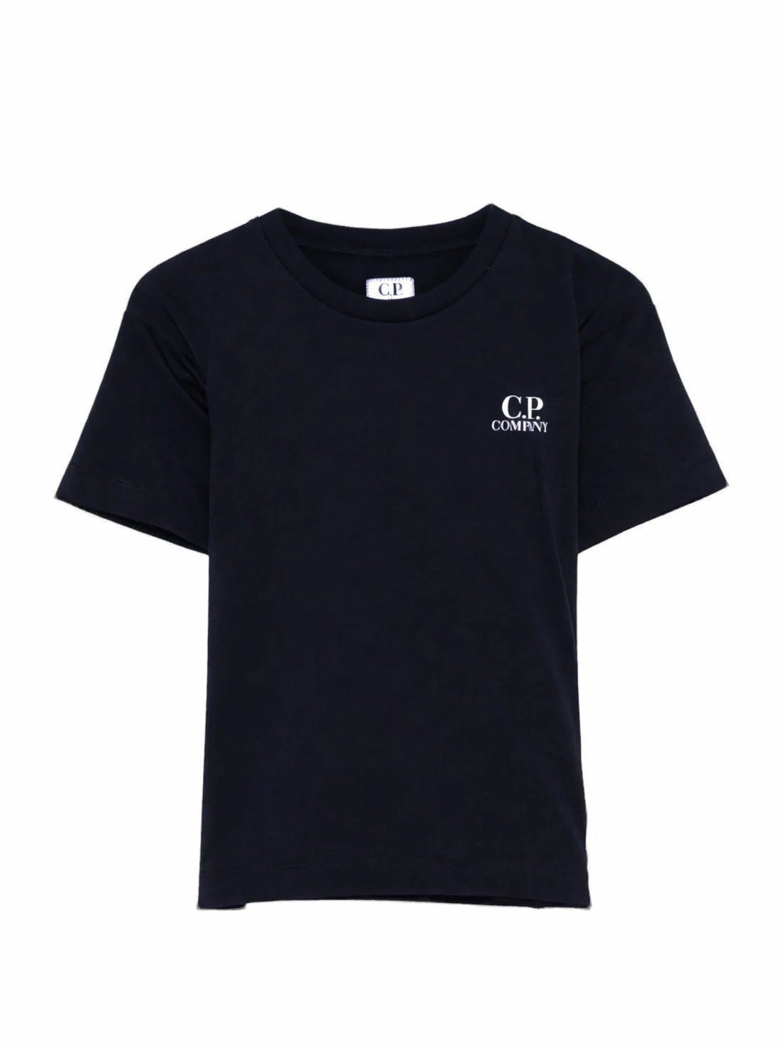 C.P. Company T-shirt bambino manica corta con logo blu scuro