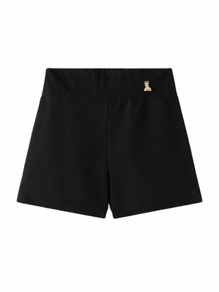 Patrizia Pepe shorts bambina in tessuto crepe nero