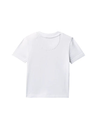 Calvin Klein Jeans T-shirt unisex neonato manica corta bianco