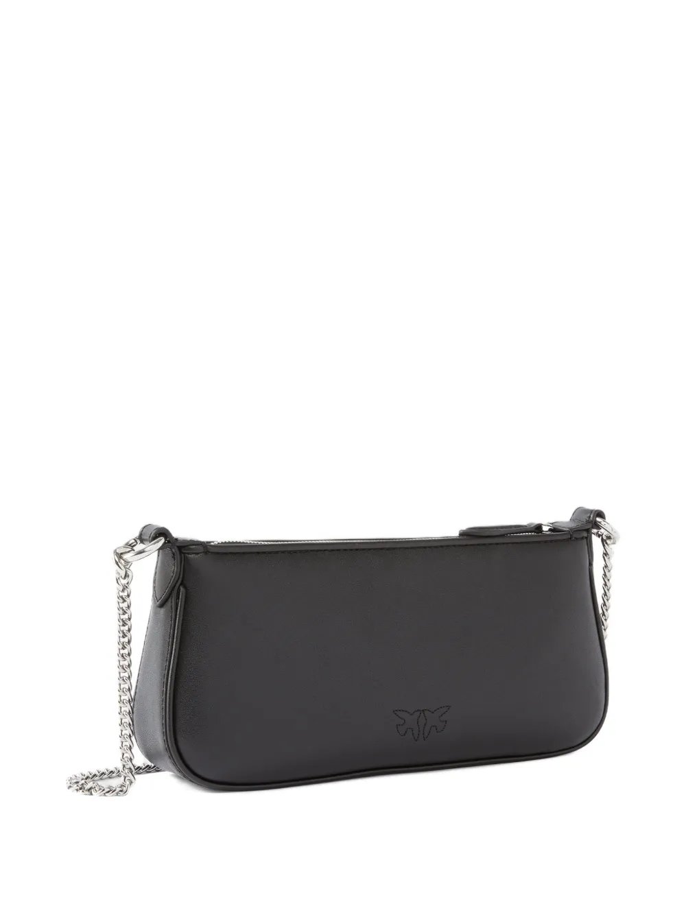 Pinko borsa half Moon mini con strass nero