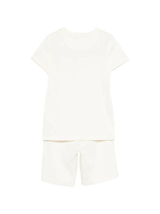 Just Cavalli completo bambino T-shirt e shorts panna