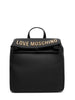 Love Moschino zaino donna in ecopelle con logo nero