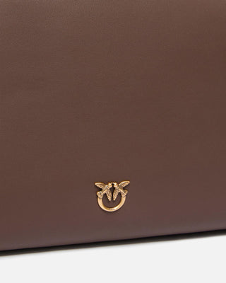 Pinko borsa a tracolla Triplet in pelle marrone 105161-A0QO L74Q PINKO