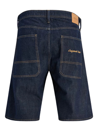 Jack&Jones bermuda uomo in denim baggy lavaggio scuro