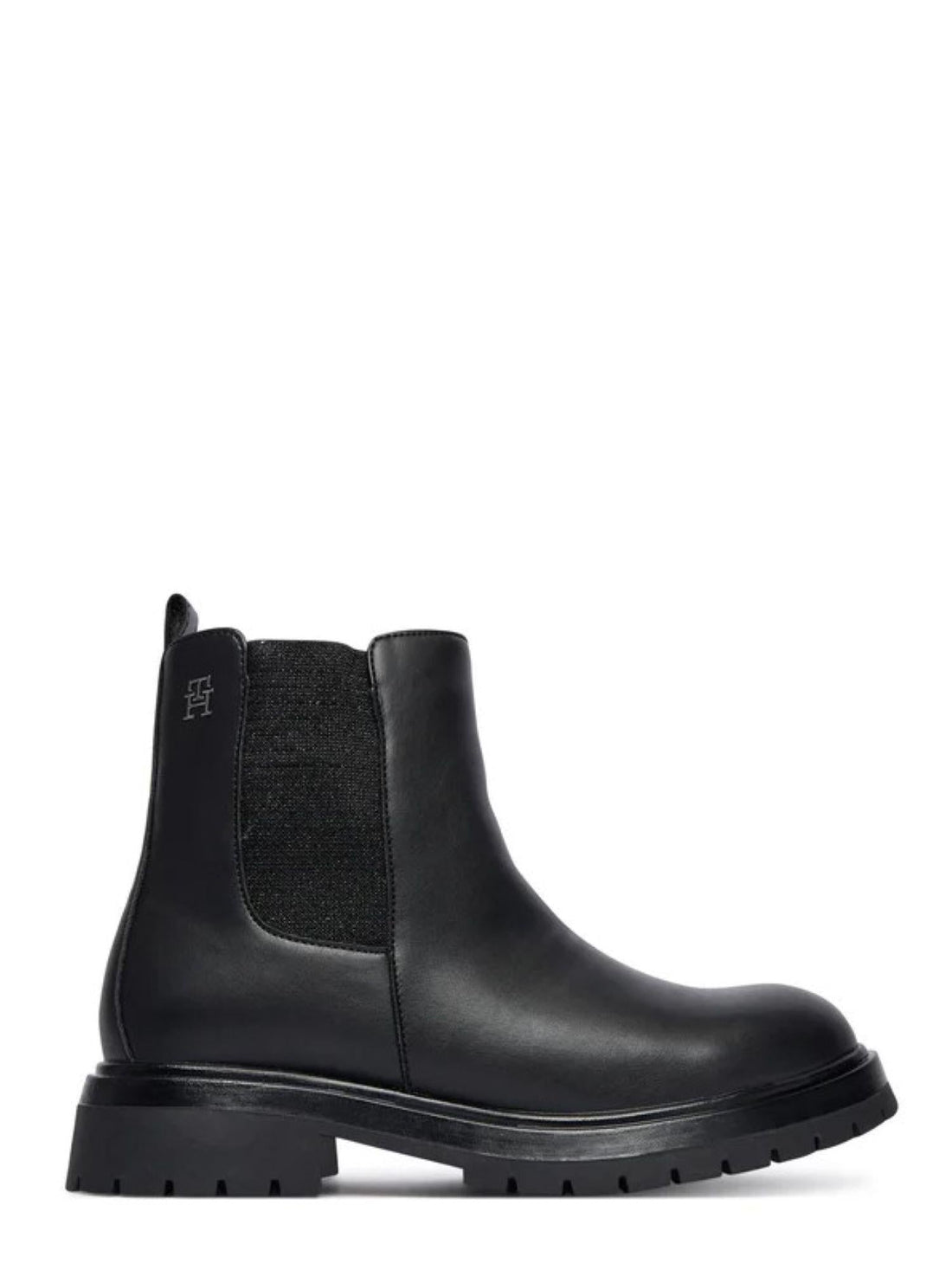 Tommy Hilfiger stivaletti Chelsea bambina in ecopelle nero