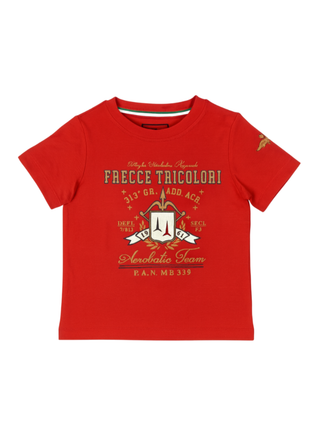 Aeronautica Militare T-shirt bambino manica corta rosso 252TS0050A R04 AERONAUTICA MILITARE