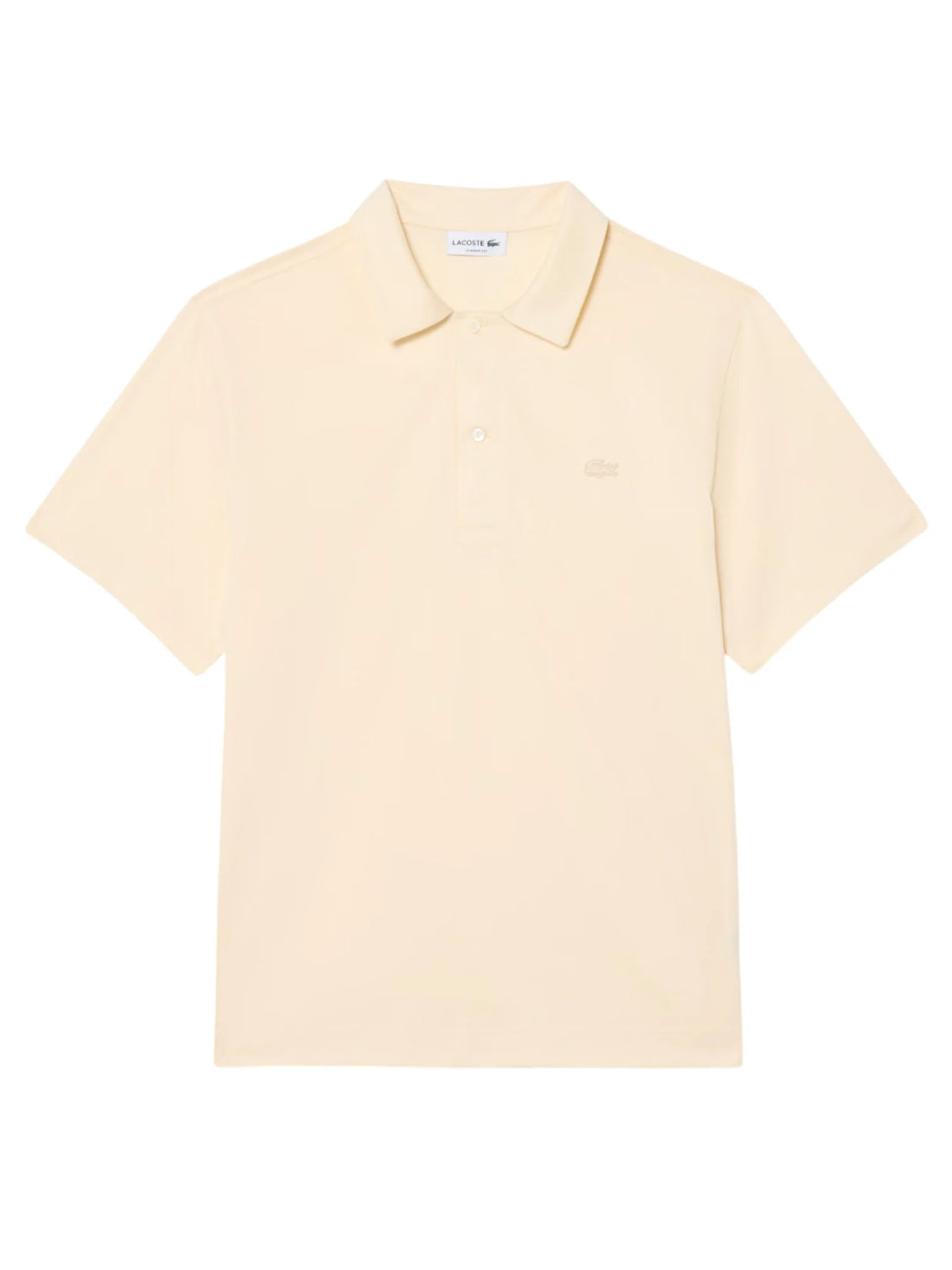 Lacoste polo uomo manica corta Paris beige chiaro