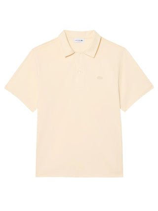 Lacoste polo uomo manica corta Paris beige chiaro