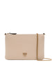 Pinko pochette Flat Classic in pelle con tracolla beige oro