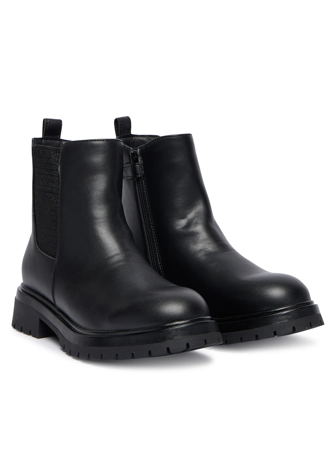 Tommy Hilfiger stivaletti Chelsea bambina in ecopelle nero