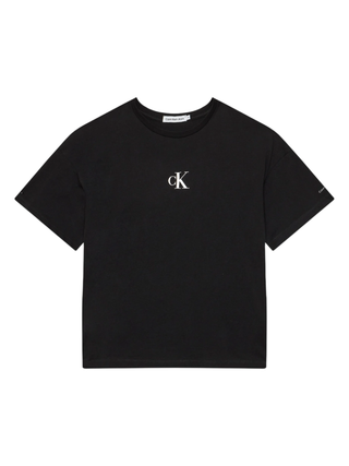Calvin Klein Jeans T-shirt bambina manica corta nero