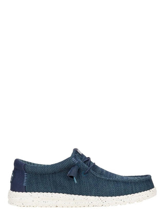 Hey Dude mocassini uomo Wally Stretch Sox blu