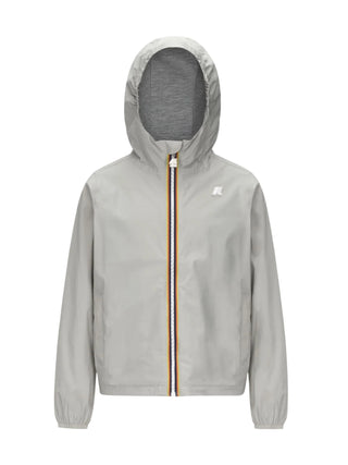 K-Way giubbino leggero antivento Jack con cappuccio ecrù