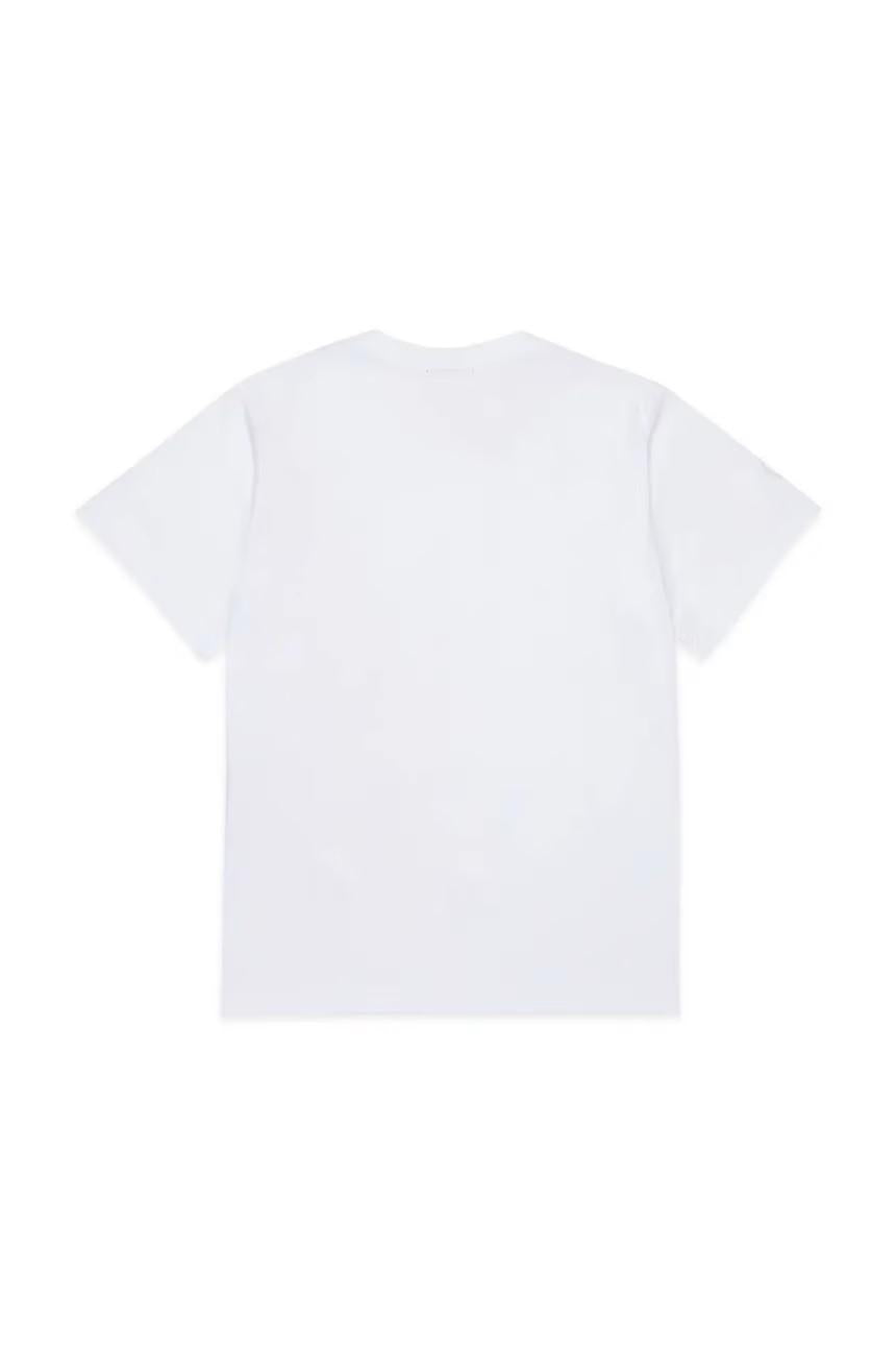 Diesel T-shirt bambino con maxi logo nero bianco