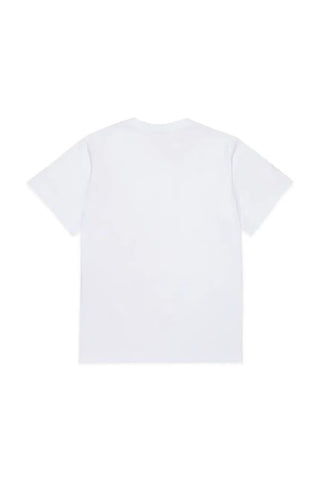 Diesel T-shirt bambino con maxi logo nero bianco