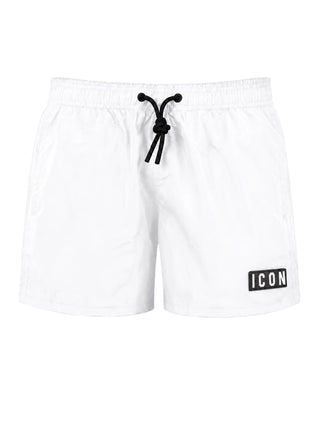 Icon boxer mare bambino con patch logo bianco