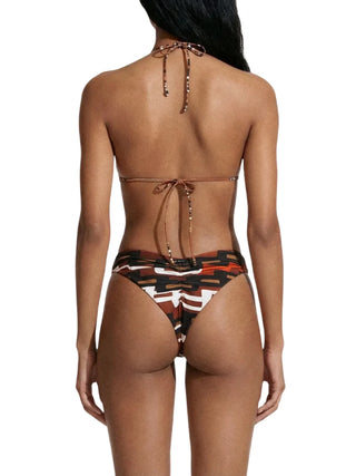 Me Fui bikini triangolo e slip in fantasia arancio