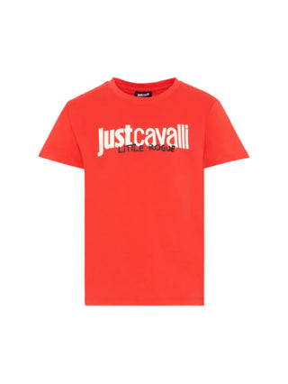 Just Cavalli T-shirt bambino manica corta con logo rosso